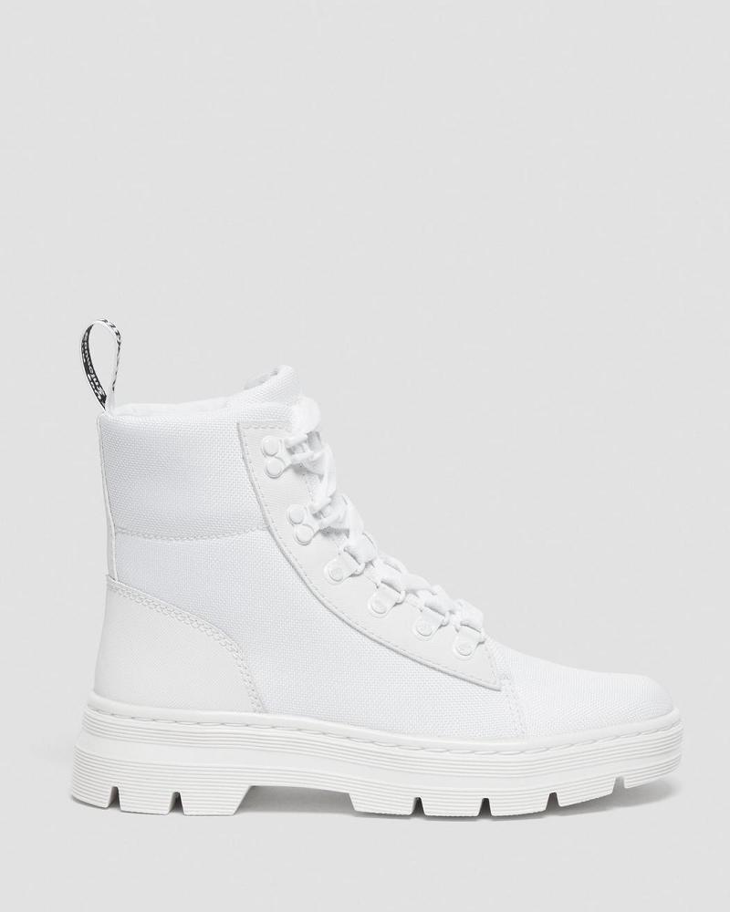 Women's Dr Martens Combs Poly Ankle Boots White | AU 49HAP